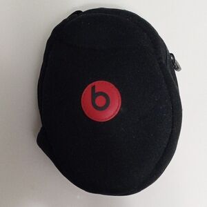 Beats By Dre Black and Red Logo Solo Headphone Soft Shell Carrying Case